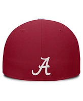 Nike Men's Crimson/White Alabama Crimson Tide Two-Tone Primetime Performance Fitted Hat