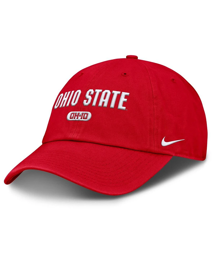 Nike Men's Scarlet Ohio State Buckeyes Club Adjustable Hat