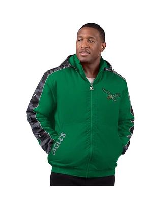 Starter Men's Kelly Green Philadelphia Eagles Thursday Night Gridiron Full-Zip Hoodie Jacket