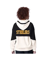 Starter Women's White Pittsburgh Steelers Scrimmage Full-Zip Hoodie