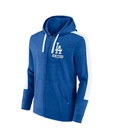 Fanatics Men's Heather Royal Los Angeles Dodgers Gains Fleece Full-Zip Hoodie