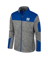 Colosseum Men's Gray/Royal Duke Blue Devils Guard Full-Zip Jacket