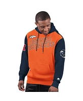 Starter Men's Orange Denver Broncos Extreme Pullover Hoodie