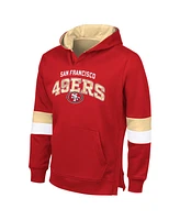 G-Ill Sports By Carl Banks Men's Scarlet/Gold San Francisco 49ers Adaptive Faceoff Pullover Hoodie