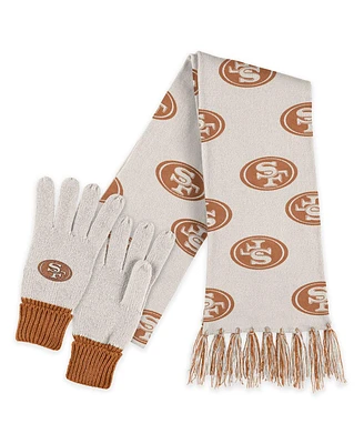 Wear by Erin Andrews San Francisco 49ers Tonal Scarf and Gloves Set