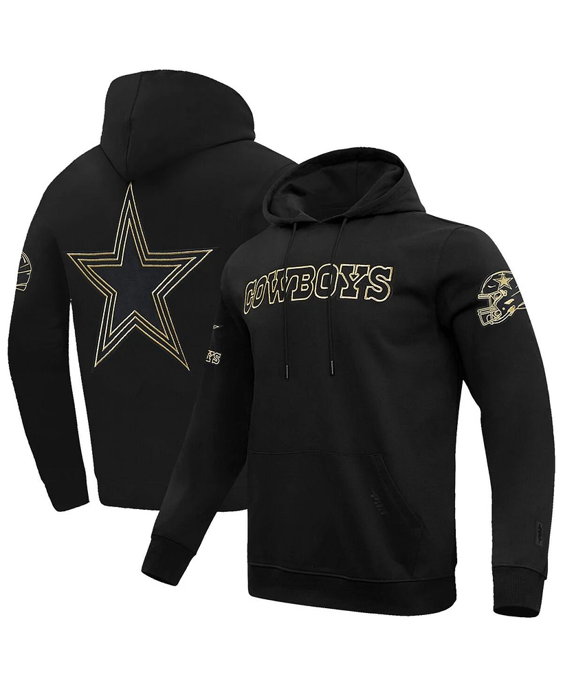 Pro Standard Men's Black Dallas Cowboys Classic Chenille Pullover Hoodie