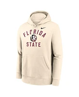 Nike Men's Cream Florida State Seminoles Arch Logo Pullover Hoodie