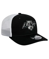 New Era Men's Black Los Angeles Kings Core Trucker 9SEVENTY Stretch-Snap Hat