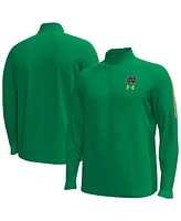 Under Armour Men's Kelly Green Notre Dame Fighting Irish Playoff Performance Quarter-Zip Jacket