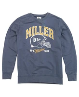 American Needle Men's Navy Miller Lite Sunday Fleece Pullover Sweatshirt