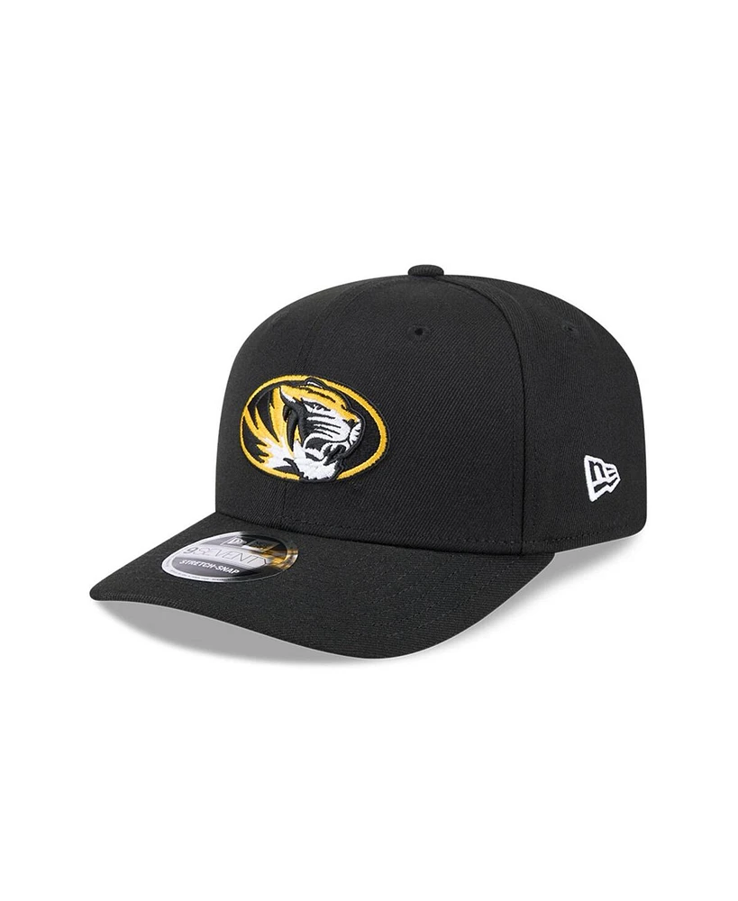 New Era Men's Black Missouri Tigers Coolera 9SEVENTY Stretch-Snap Hat