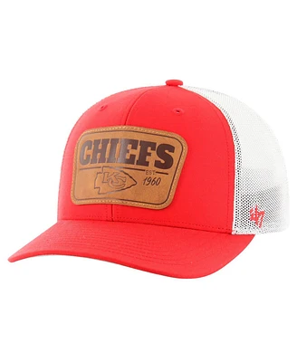 '47 Brand Men's Red/White Kansas City Chiefs Thrash Trophy Flex Hat