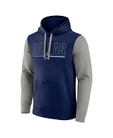 Fanatics Men's Navy Dallas Cowboys Big Tall Outline Pullover Hoodie