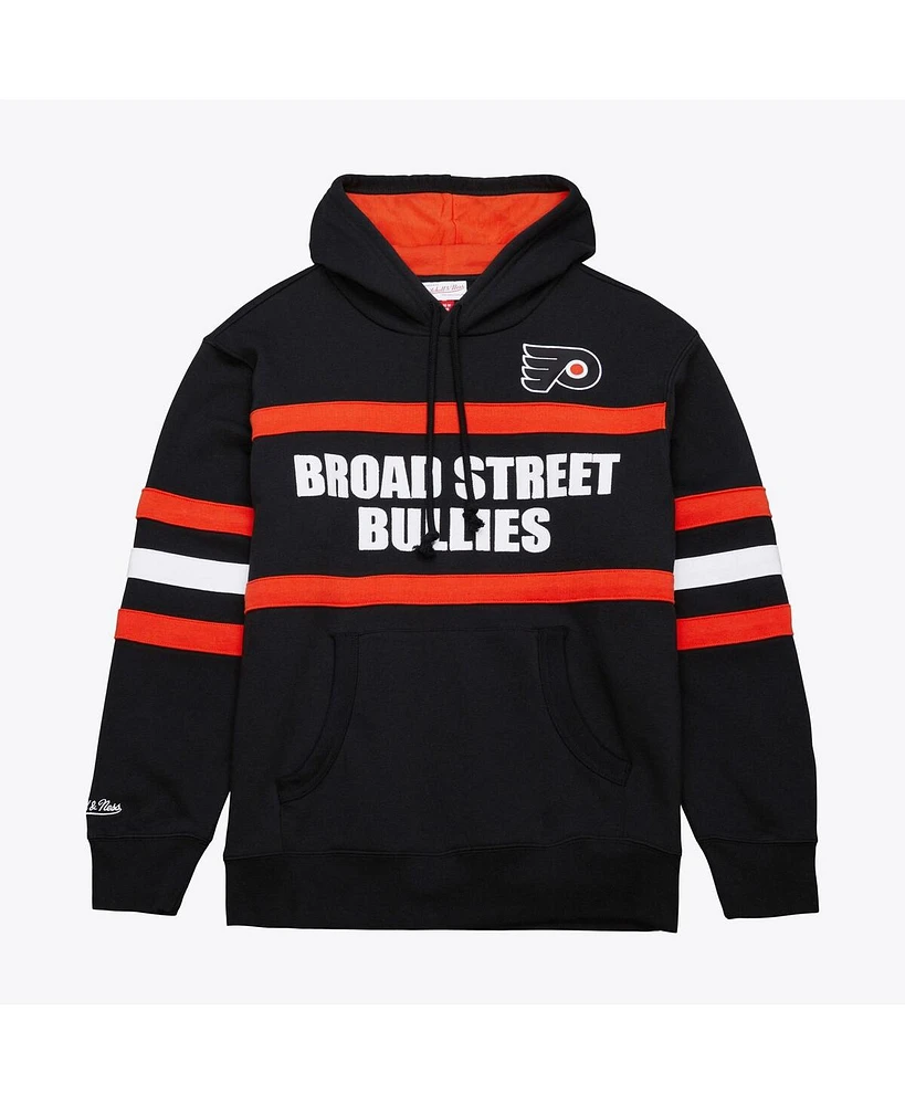 Mitchell & Ness Men's Black Philadelphia Flyers Head Coach Slogan Pullover Hoodie