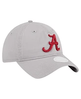 New Era Women's Gray Alabama Crimson Tide Logo 9TWENTY Adjustable Hat