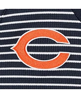 Antigua Women's Navy Chicago Bears Maverick Waffle Henley Long Sleeve T-Shirt