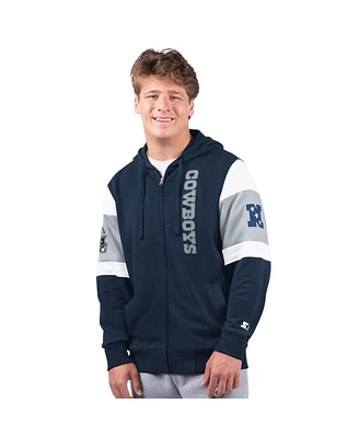 G-iii Sports By Carl Banks Men's Navy Dallas Cowboys Extreme Full-Zip Hoodie