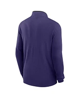 Nike Men's Purple Tcu Horned Frogs Coaches Courtside Basketball Victory Performance Quarter-Zip Top