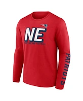 Fanatics Men's Red/Navy New England Patriots Two-Pack T-Shirt Combo Set