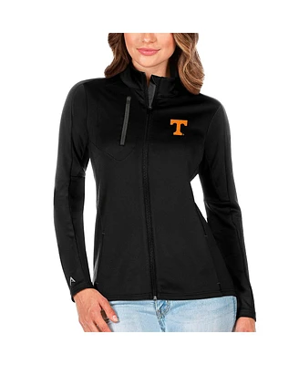 Antigua Women's Black/Graphite Tennessee Volunteers Generation Full-Zip Jacket