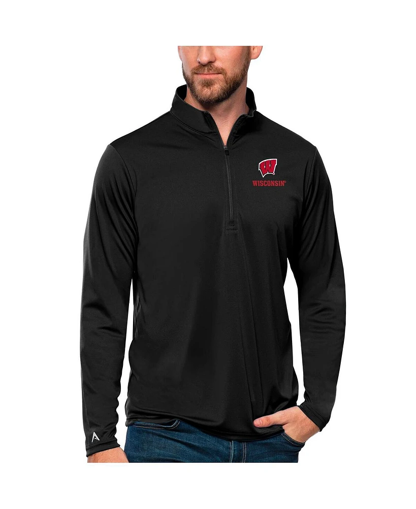 Antigua Men's Wisconsin Badgers Tribute Quarter-Zip Top