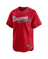 Nike Men's Ronald Acuna Jr. Red Atlanta Braves Alternate Limited Player Jersey