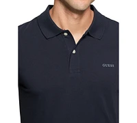 Guess Men's Nolan Relaxed-Fit Logo-Print Polo Shirt