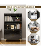 Boyel Living 2-shelf Bookcase with Storage Drawers