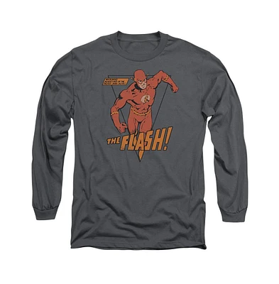 Flash Men's Dc Comics Whirlwind Long Sleeve Adult Tee / T-Shirt