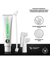 P.t. Supply Co. Eco-Friendly Pet Dental Care Kit, Toothbrush and Toothpaste Made with Sustainable Wheat Straw Material