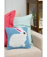 C&F Home 12" x 12" Easter Bunny Hooked Pillow