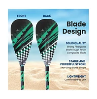 SereneLife Adjustable 3-Piece Sup Paddle with Carry Bag