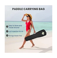 SereneLife Adjustable 3-Piece Sup Paddle with Carry Bag