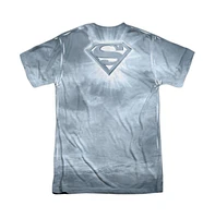 Superman Men's Light Of The Sun (Front/Back Print) Short Sleeve Adult 100% Poly Crew Tee / T-Shirt