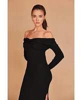 Crescent Women's Ember Off Shoulder Sweater Dress