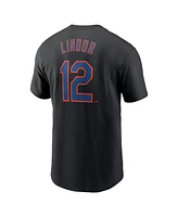 Nike Men's Francisco Lindor New York Mets Fuse Name Number T-Shirt