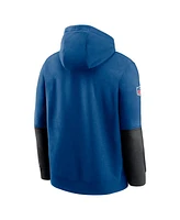 Nike Men's Royal Indianapolis Colts 2024 Sideline Club Pullover Hoodie