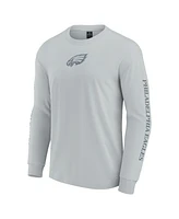 Fanatics Men's and Women's Gray Philadelphia Eagles Elements Strive Long Sleeve T-Shirt