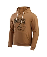 Darius Rucker Collection by Fanatics Men's Tan Atlanta Braves Camp Fleece Pullover Hoodie