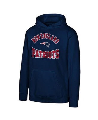 Outerstuff Big Boys and Girls Navy New England Patriots Home Town Pullover Fleece Hoodie