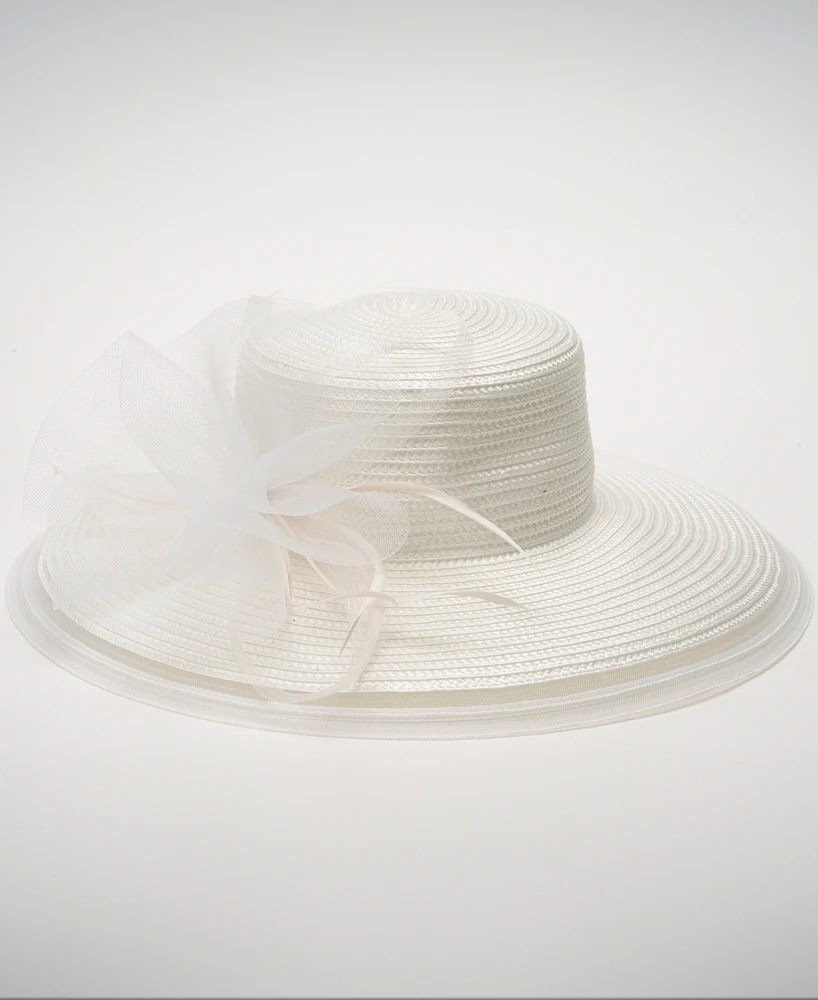 August Hats Sheer Edge Wide Brim Dressy Hat