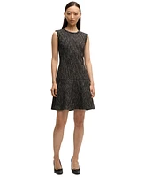 Boss by Hugo Women's Boucle Tape-Trim Dress