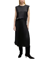 Boss by Hugo Women's Micro Print Plisse Skirt