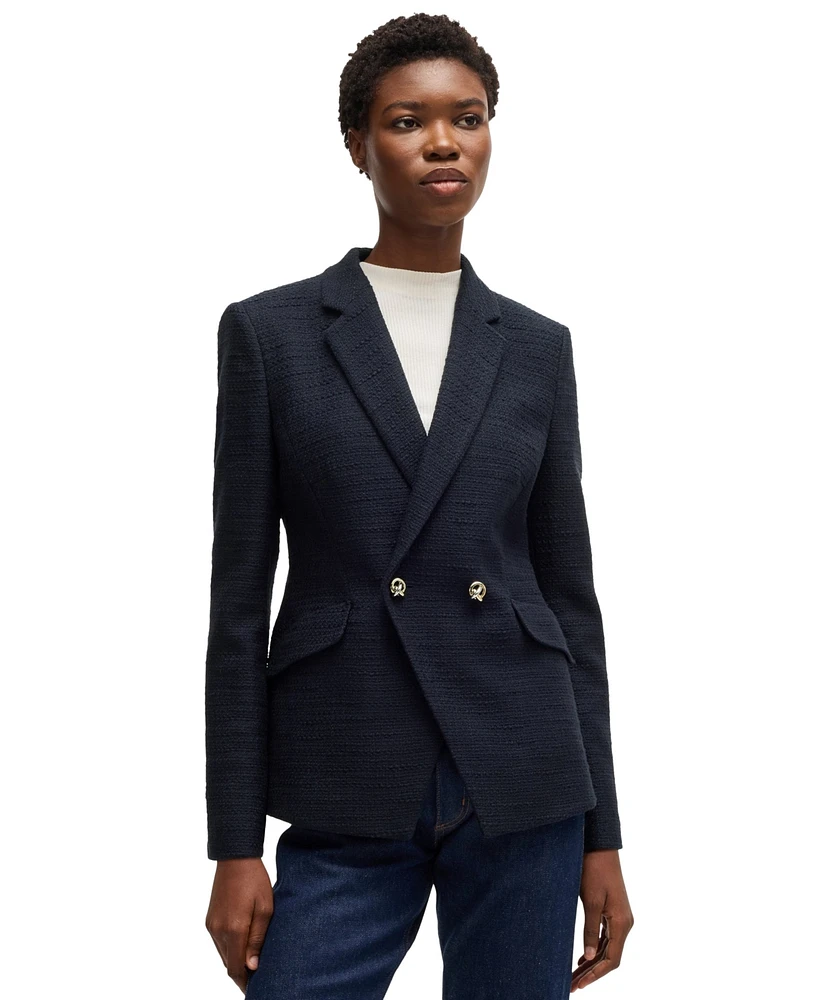 Boss by Hugo Women's Slim-Fit Tweed Blazer