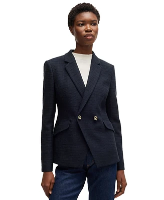 Boss by Hugo Women's Slim-Fit Tweed Blazer