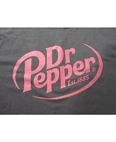 Dr. Pepper Men's Est. 1885 Maroon Logo Black Graphic Tee-xxl