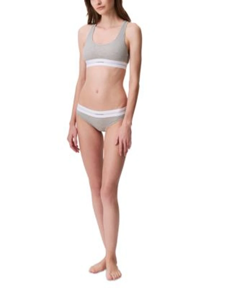 Calvin Klein Womens Lightly Lined Bralette Bikini Underwear