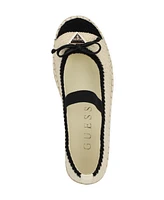 Guess Women's Joneal Platform Espadrille Crochet Knit Ballet Flats