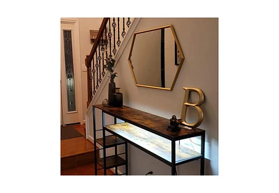 Vlsrka Vanity Makeup Desk with Mirror and Lights