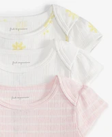 First Impressions Baby Pointelle Bodysuits, Pack of 3, Exclusively at Macy's